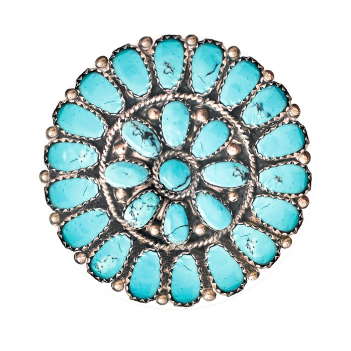 Turquoise Cluster Plates