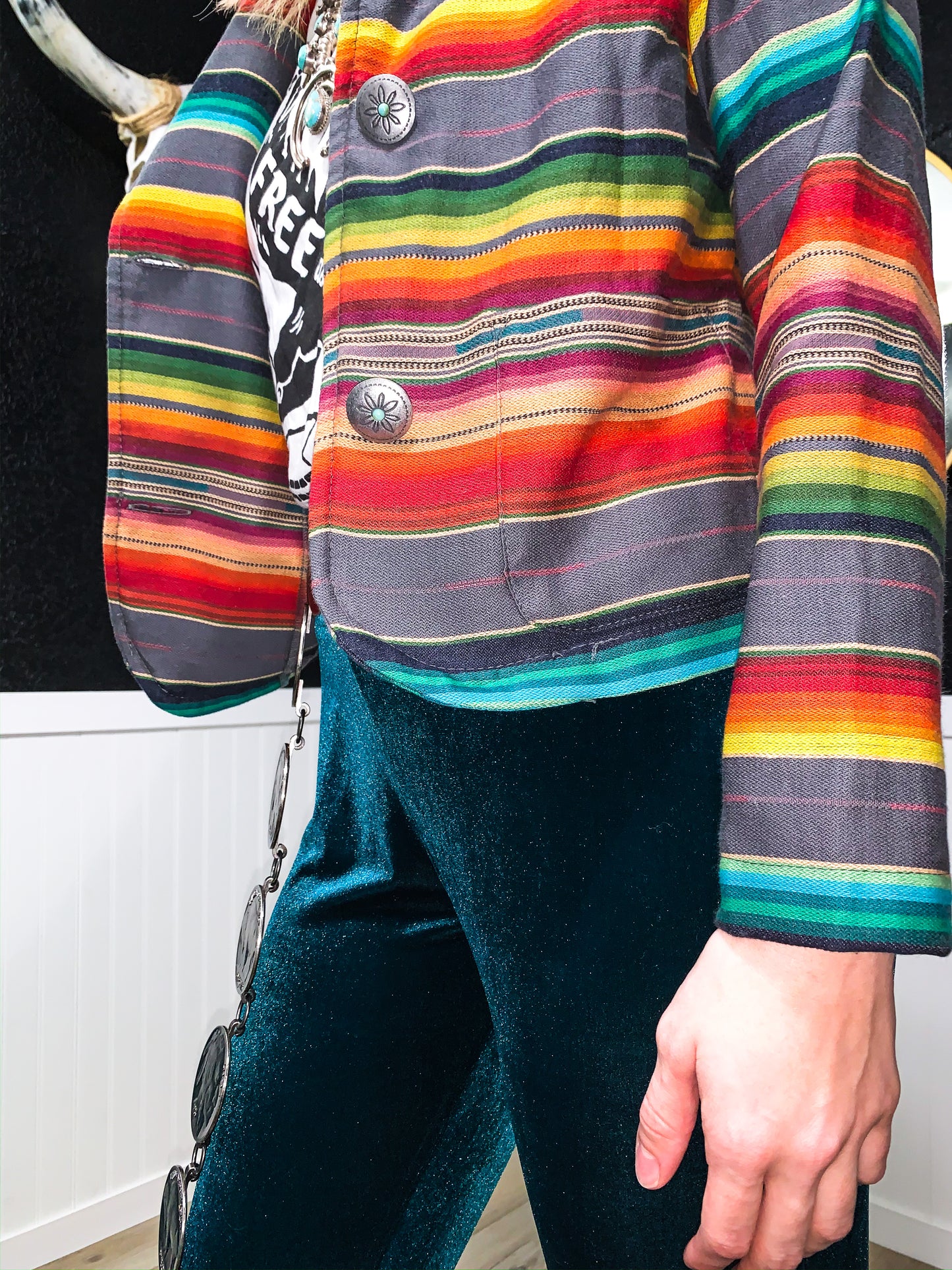 Grey Serape Blazer